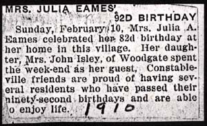 eames julia a 92 birthday 1910