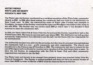 white lake aid society new name woodgate 1912
