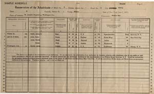 enumerator sample schedule 1915