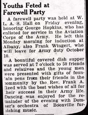 wlas hall party hopkins george enlisted 1918