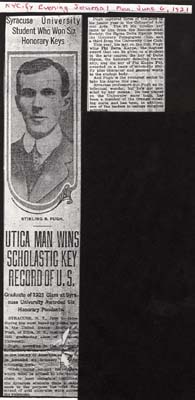utica man wins scholastic key record of US pugh sterling b june 6 1921