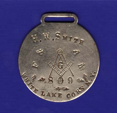 masonic medal smith h w 1922
