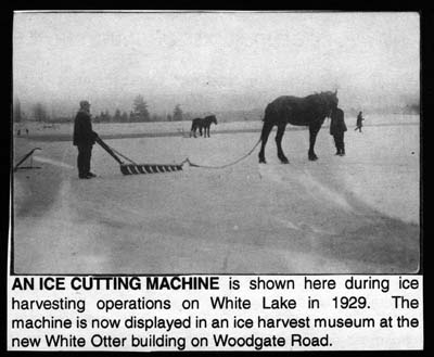 ice cutting machine white lake 1929