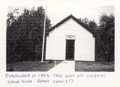 masonic home camp round lake school house exterior 1930