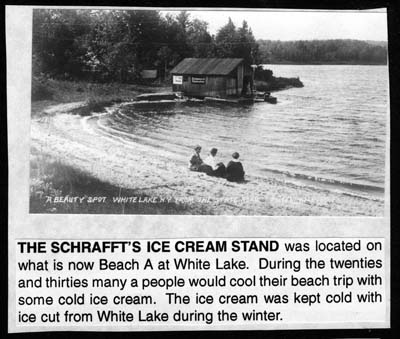 schraffts ice cream stand white lake ny 1931