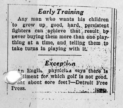 trivia article clipping 1932