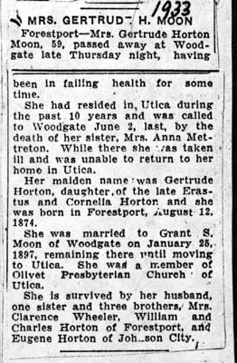 moon gertrude horton wife of grant s obit 1933