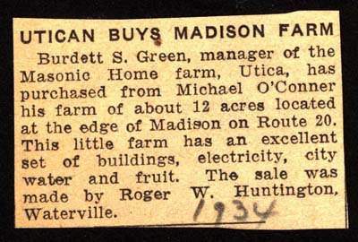 green burdett s buys farm from oconnor michael 1934