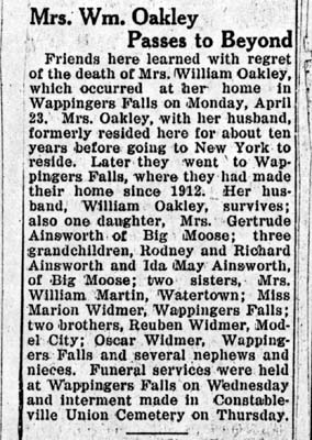 oakley lena a widmer wife of william obit april 23 1934 002
