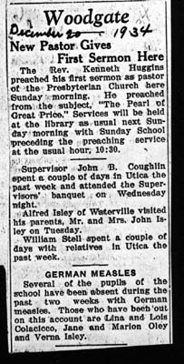 woodgate news december 20 1934