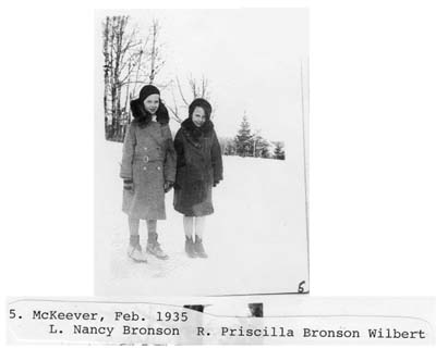 mckeever photo of nancy bronson and priscilla bronson wilbert february 1935