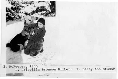 mckeever photo of priscilla bronson wilbert and betty ann studor 1935