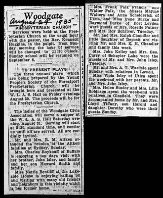 woodgate news august 29 1935