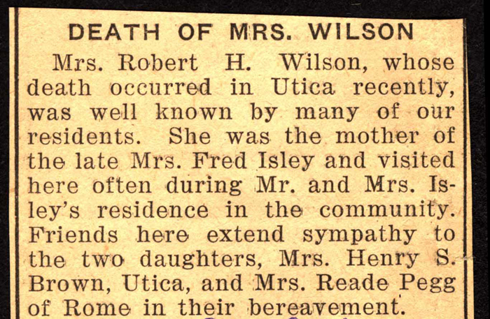 wilson mrs robert h obit october 1936