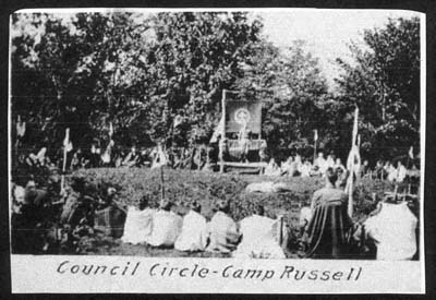 camp russell council circle