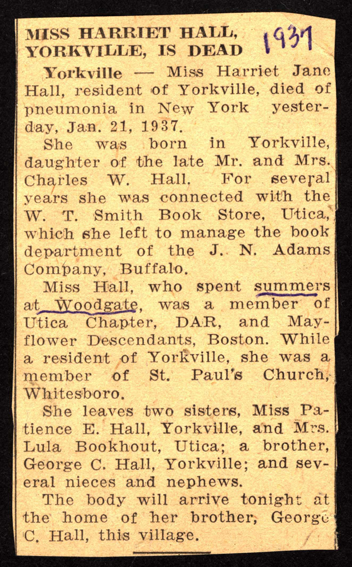 hall harriet jane daughter of charles w obit january 21 1937 001