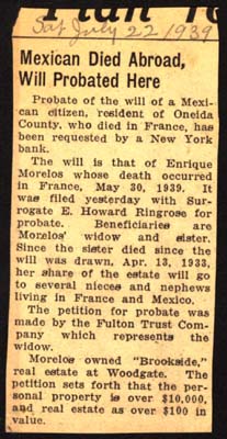 count enrique de morelos dies abroad and will is probated at woodgate july 22 1939