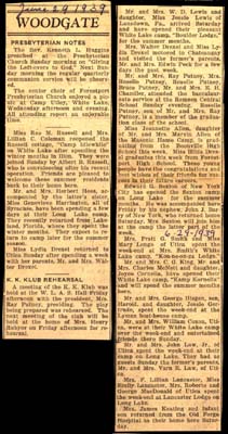 woodgate news june 29 1939