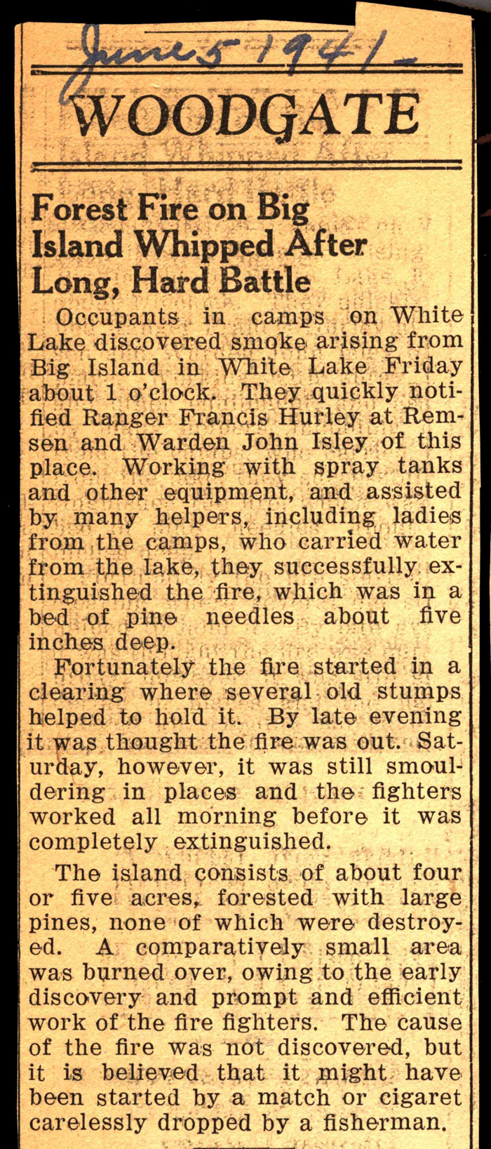 forest fire on big island extinguished after long battle june 5 1941