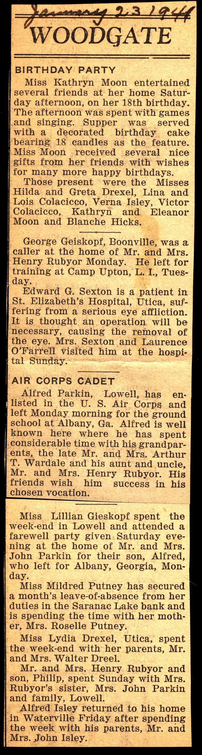 woodgate news january 23 1941