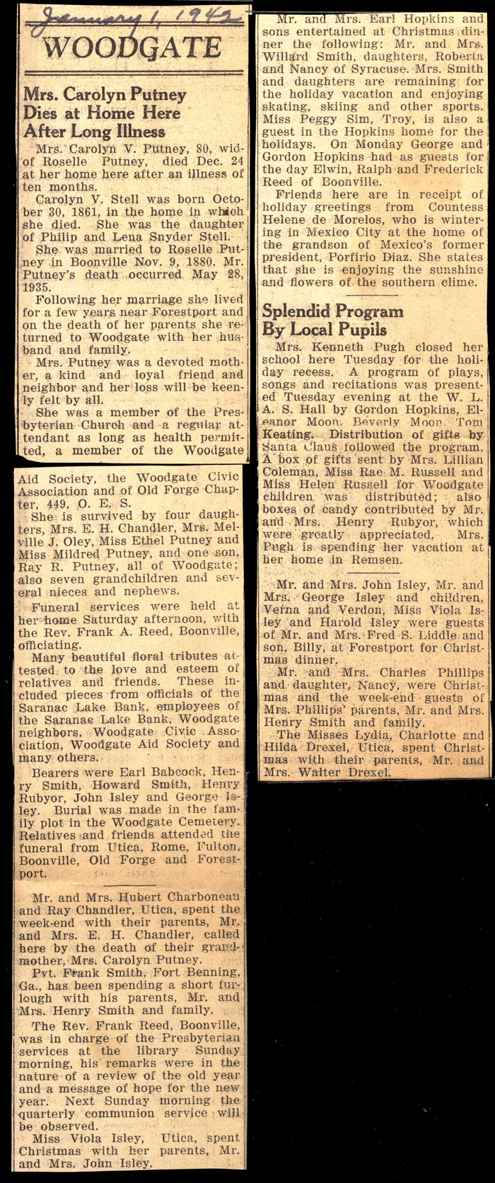 woodgate news january 1 1942