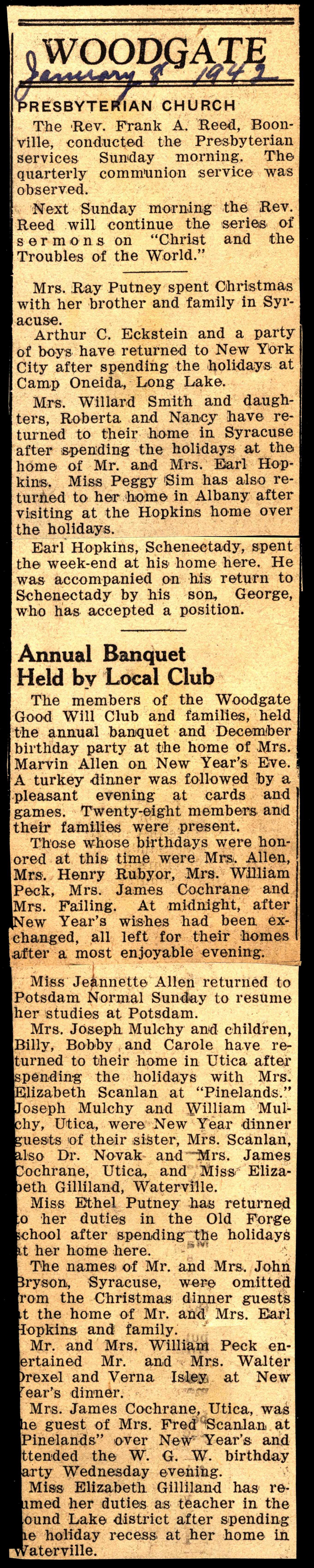 woodgate news january 8 1942