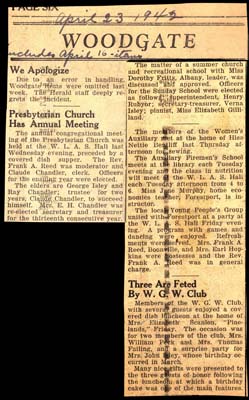 woodgate news april 23 1942