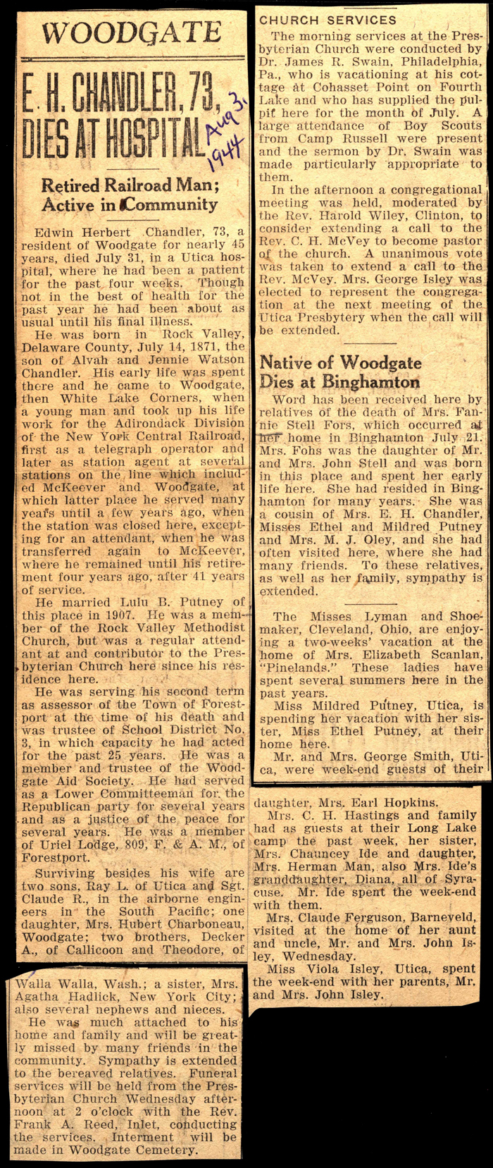 woodgate news august 3 1944