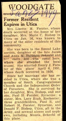forster lizette m scheehl wife of henry j obit january 16 1944