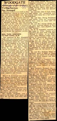 woodgate news august 16 1945