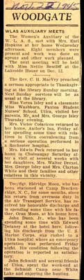 woodgate news november 22 1945