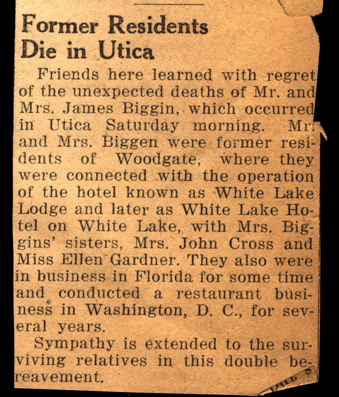 james p biggin and wife elizabeth gardner biggin die only a few hours apart article october 24 1946