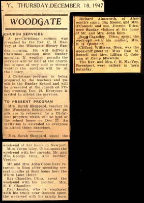 woodgate news december 18 1947