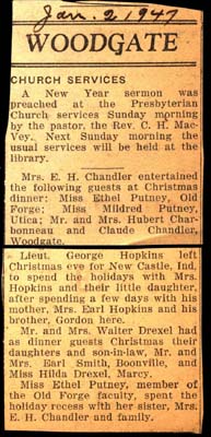 woodgate news january 2 1947