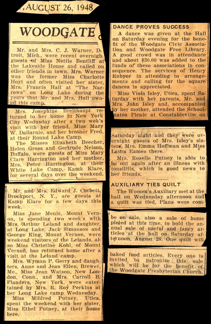 woodgate news august 26 1948
