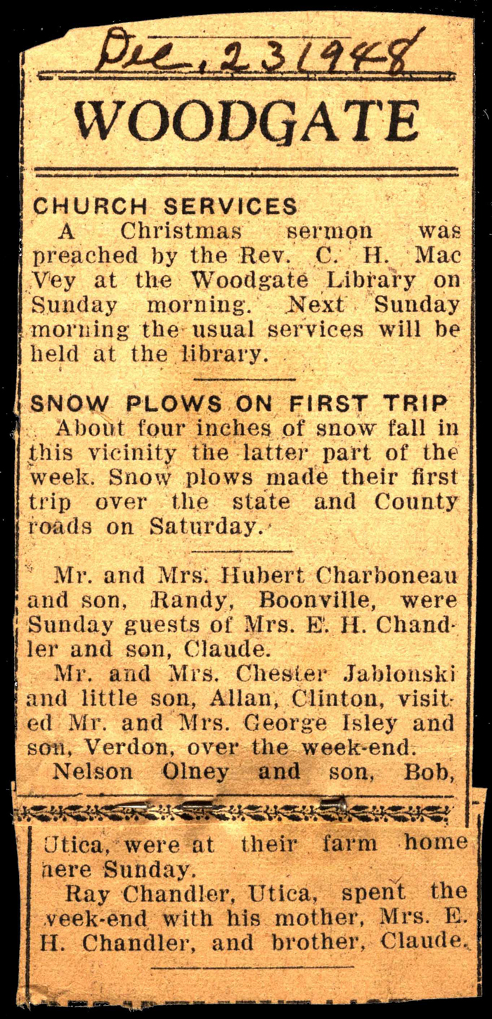 woodgate news december 23 1948