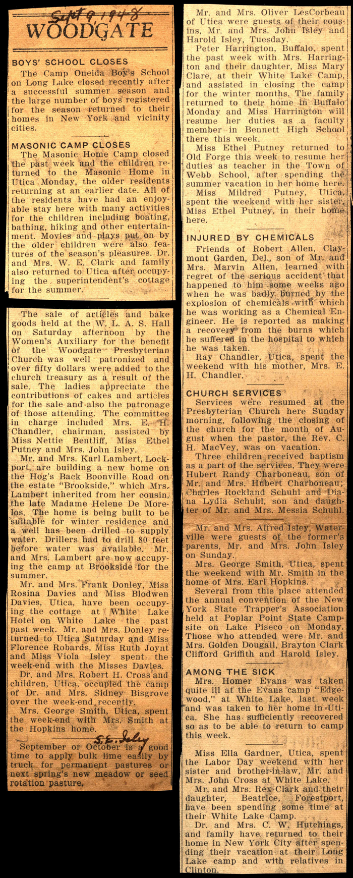 woodgate news september 9 1948