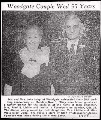 mr and mrs john isley celebrate 55th anniversary november 1 1948