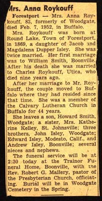 roykouff ann wife of william smith and charles roykouff obit february 7 1952