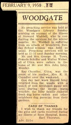 woodgate news february 9 1950