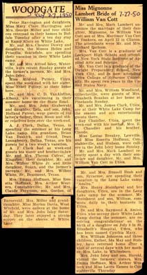 woodgate news july 27 1950