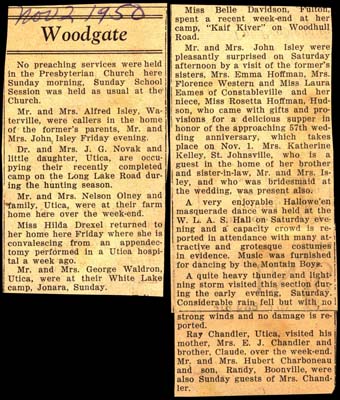 woodgate news november 2 1950
