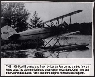 1929 airplane owned by bushpilot lyman farr during 1950s