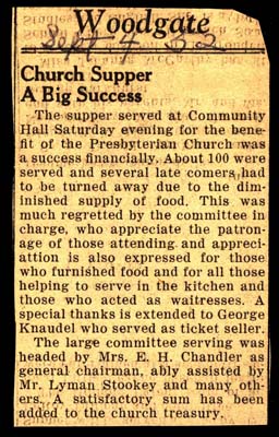 woodgate news september 4 1952