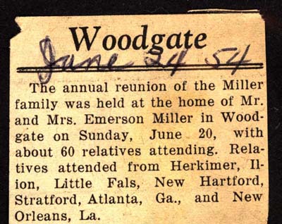 miller family reunion held at emerson miller home june 20 1954