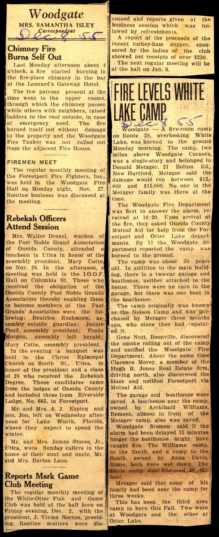woodgate news december 8 1955