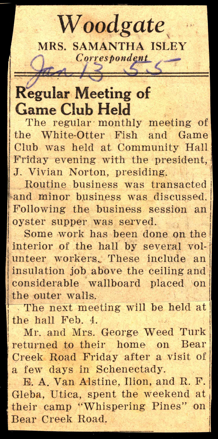 woodgate news january 13 1955