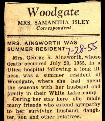 mrs george r ainsworth dies july 20 1955