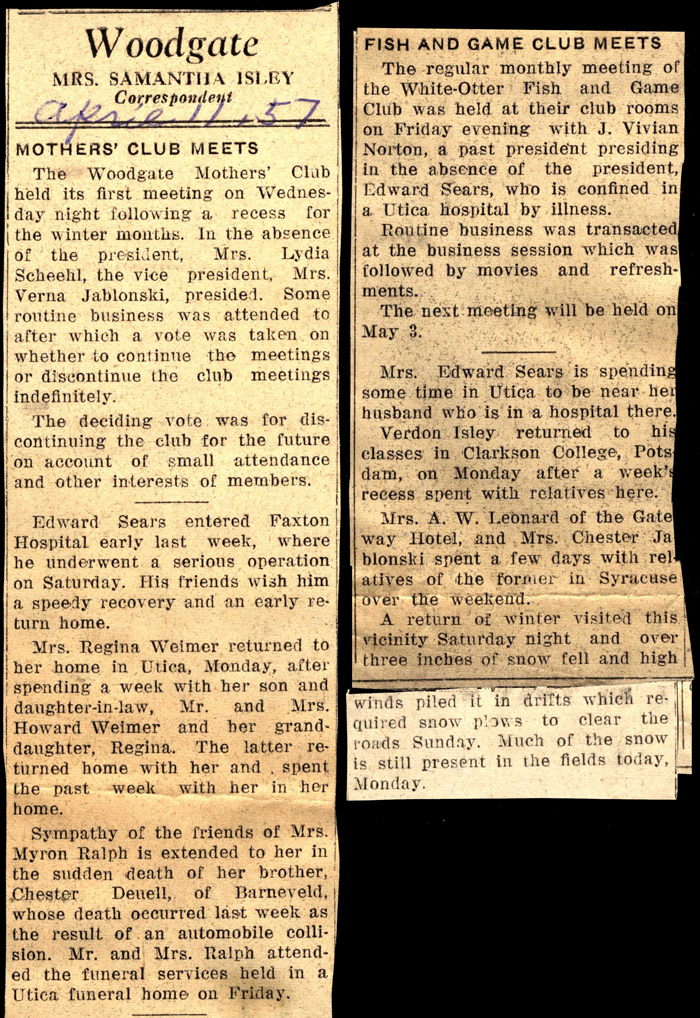 woodgate news april 11 1957