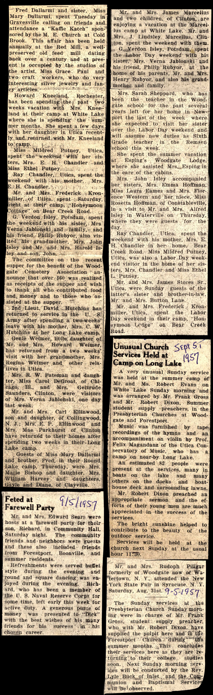 woodgate news september 5 1957